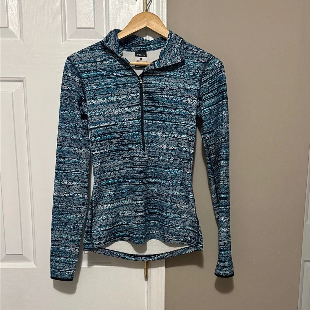 Nike Pro Dri-FIT 1/2 Zip Pullover | S | Blue Digital Print 💙 - Picture 1 of 9